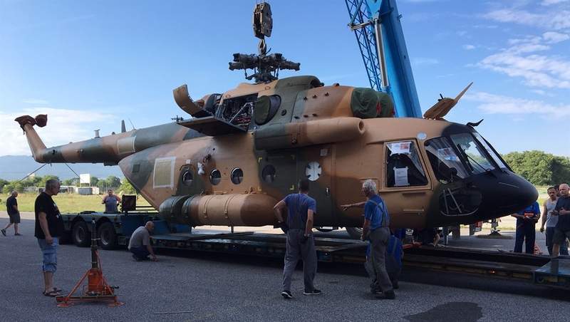 refurbished Mi-17 helicopter