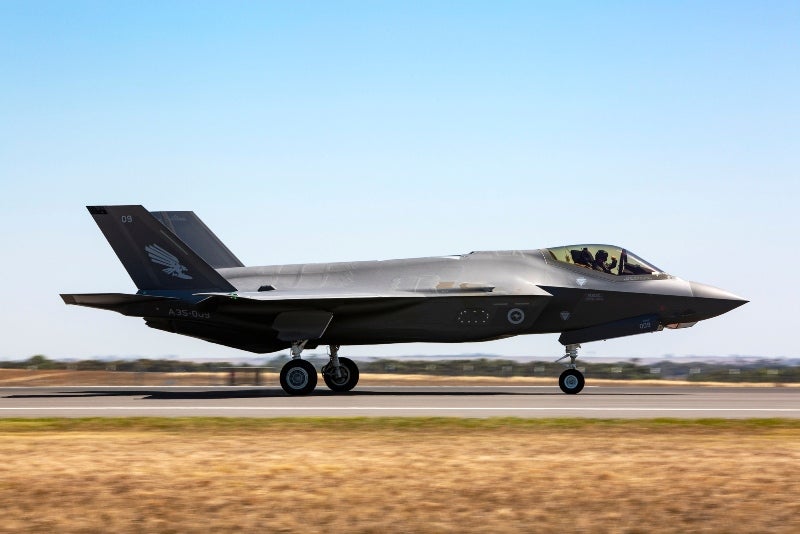 two new F-35A advanced fighter aircraft