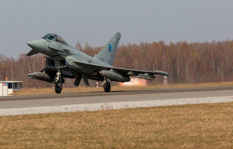 RAF Typhoons Nato Baltic Air Policing mission