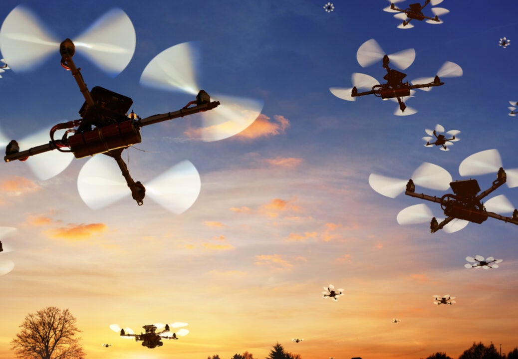Swarm drone technology