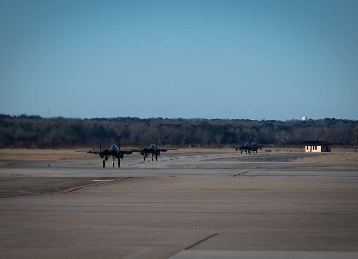 F-15Es from 335th FS and 4th MSG airmen take part in ACE exercise