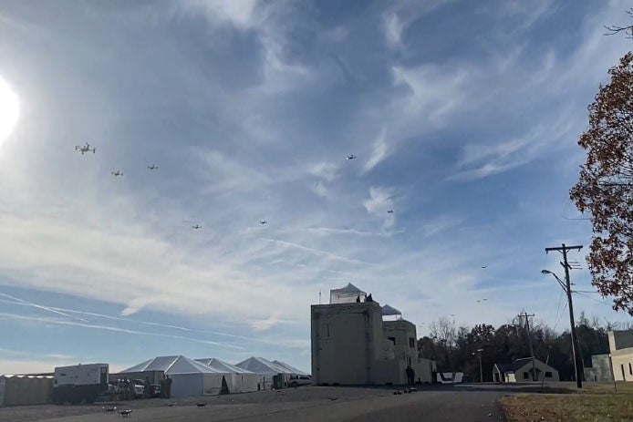 Raytheon demonstrates swarm know-how in DARPA’s fifth field work out