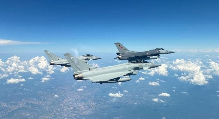 British and Turkish Air Forces conduct bilateral air-to-air training - Vimarsana News