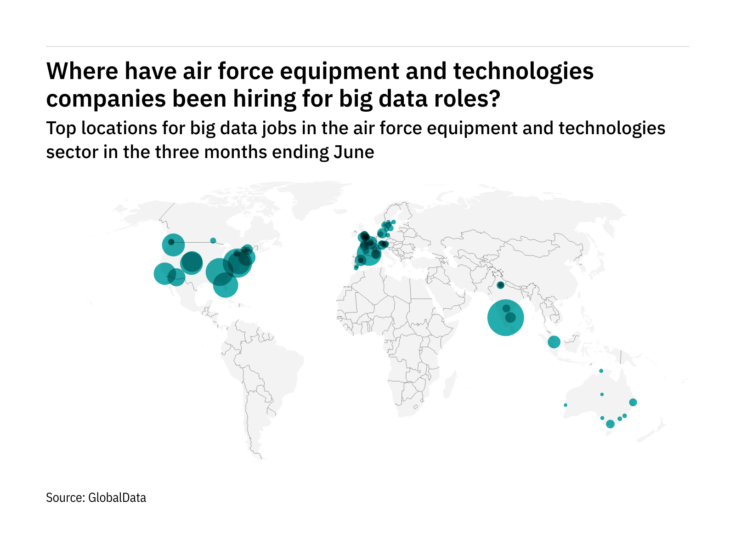 Asia-Pacific is seeing a hiring jump in air force industry big data roles
