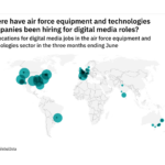 South & Central America is seeing a hiring jump in air force industry digital media roles