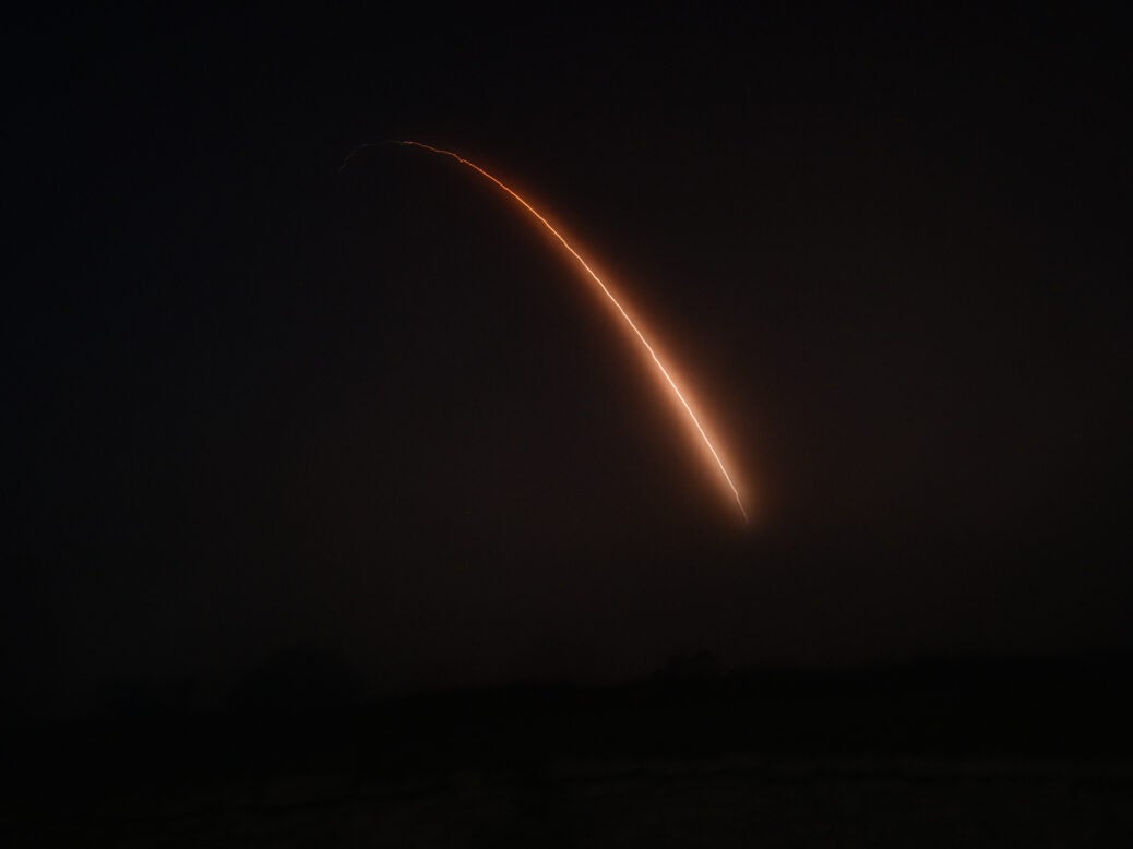 US ICBM test launch