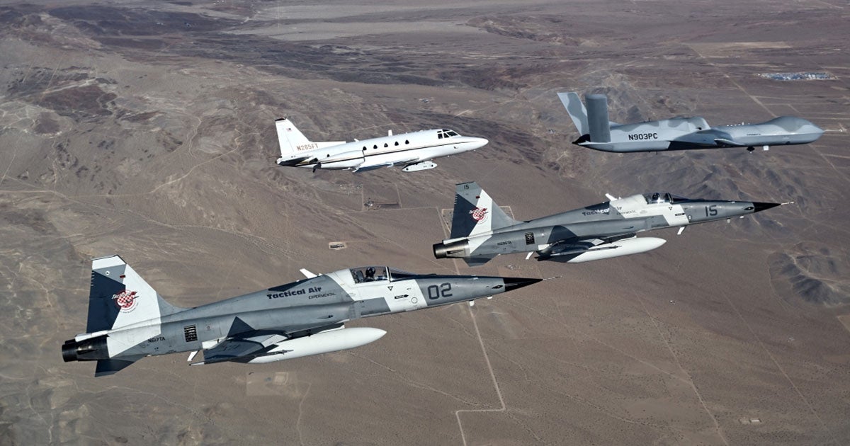 MQ-20 UAS, Sabreliner, F-5 showcase crewed and uncrewed teaming