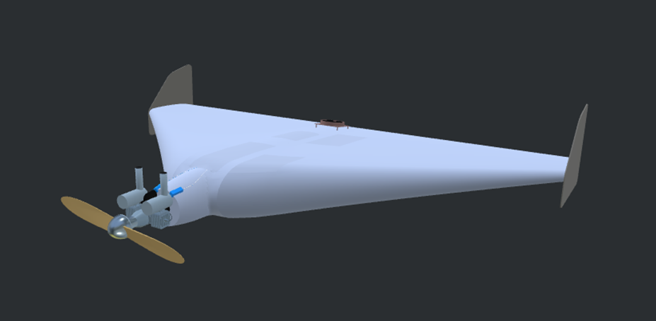 Graphic representation of BM-35 attack drone