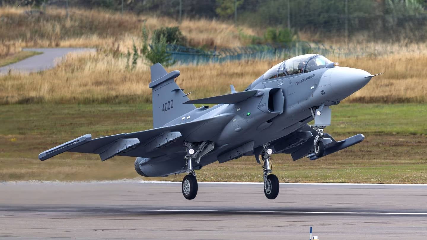Saab conducts maiden flight of Gripen F two-seat fighter jet