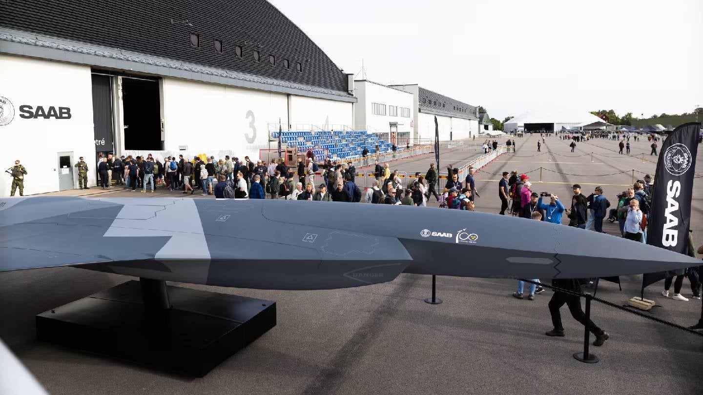 Saab unveils full-scale uncrewed combat air system concept
