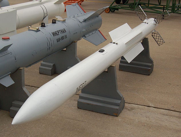Vympel R-77 RVV-AE air-to-air missiles