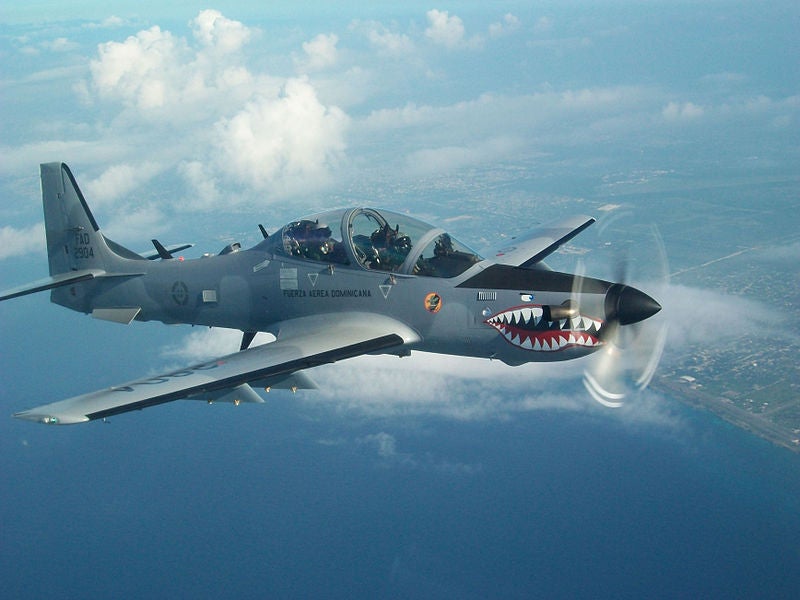 Dominican Air Force's A-29B Super Tucano aircraft