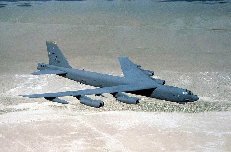 Boeing-built B-52 Stratofortress long-range heavy bomber