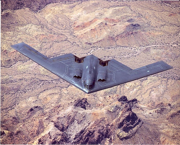 USAF's B-2 Spirit stealth bomber aircraft 