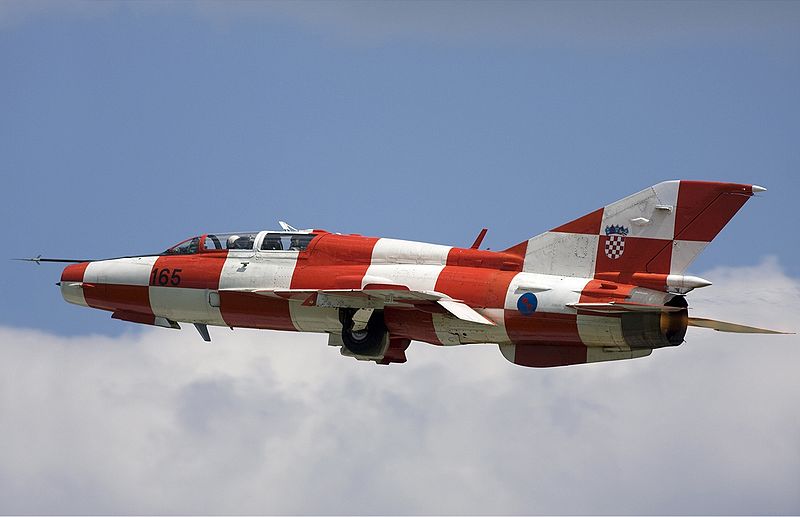 Croatian MiG-21 aircraft