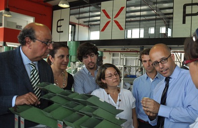 Extremadura government delegate opens of the new manufacturing centre of electronic fuzes at EXPAL facilities in El Gordo (Cáceres).